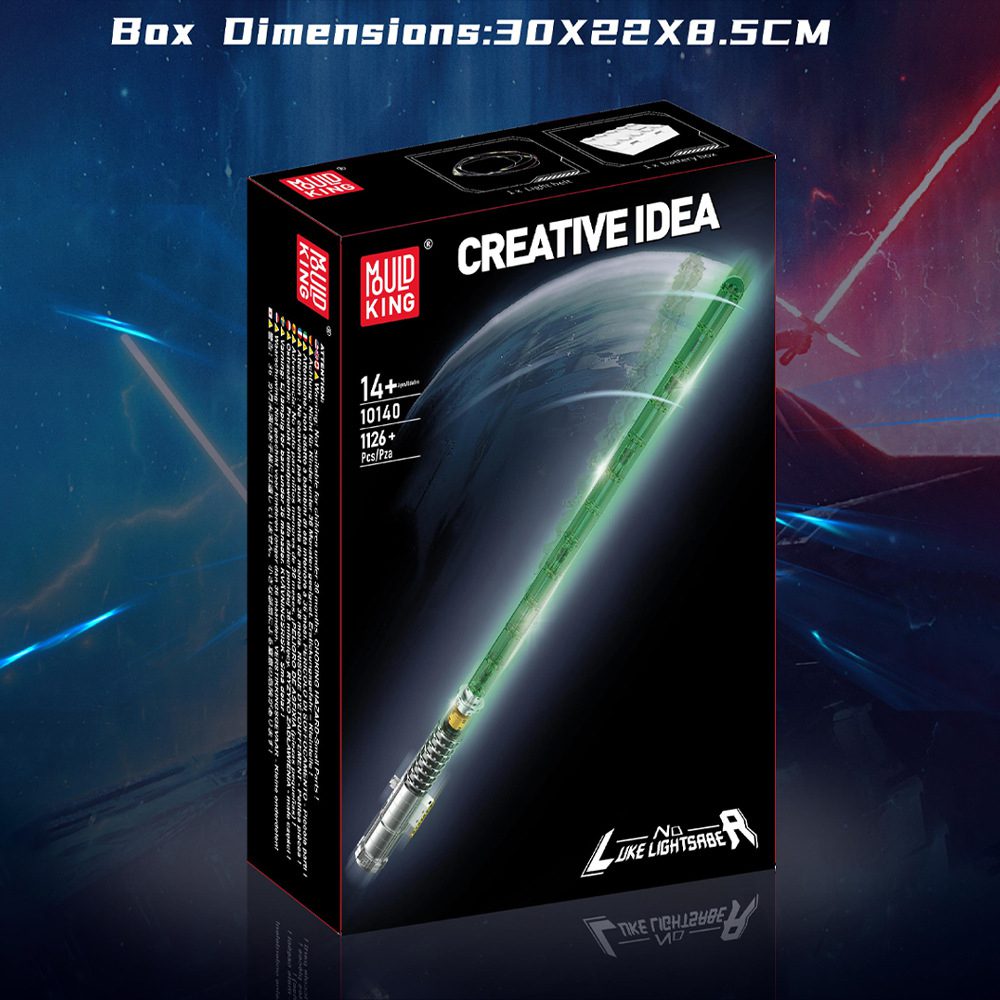 Mould King 10140 Technical Saber Toys The Lightsaber With Led Parts Laser Sword Building Block Assembly Brick 1126+PCS for Adults Kids Christmas Gift
