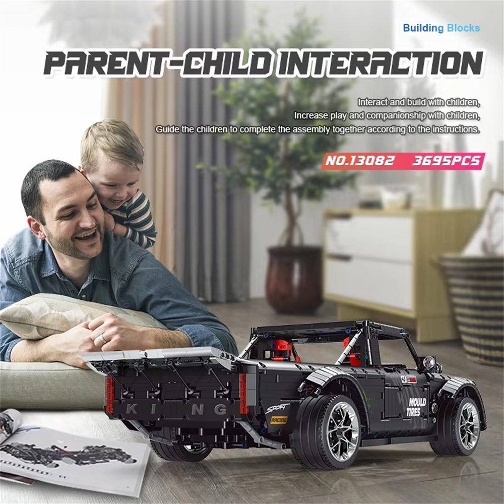 Mould King 13082 Technical Car Building Block The Motorized MOC-34316 Off-Road Pickup Truck Assembly Kit 3695PCS Kids Christmas Gift