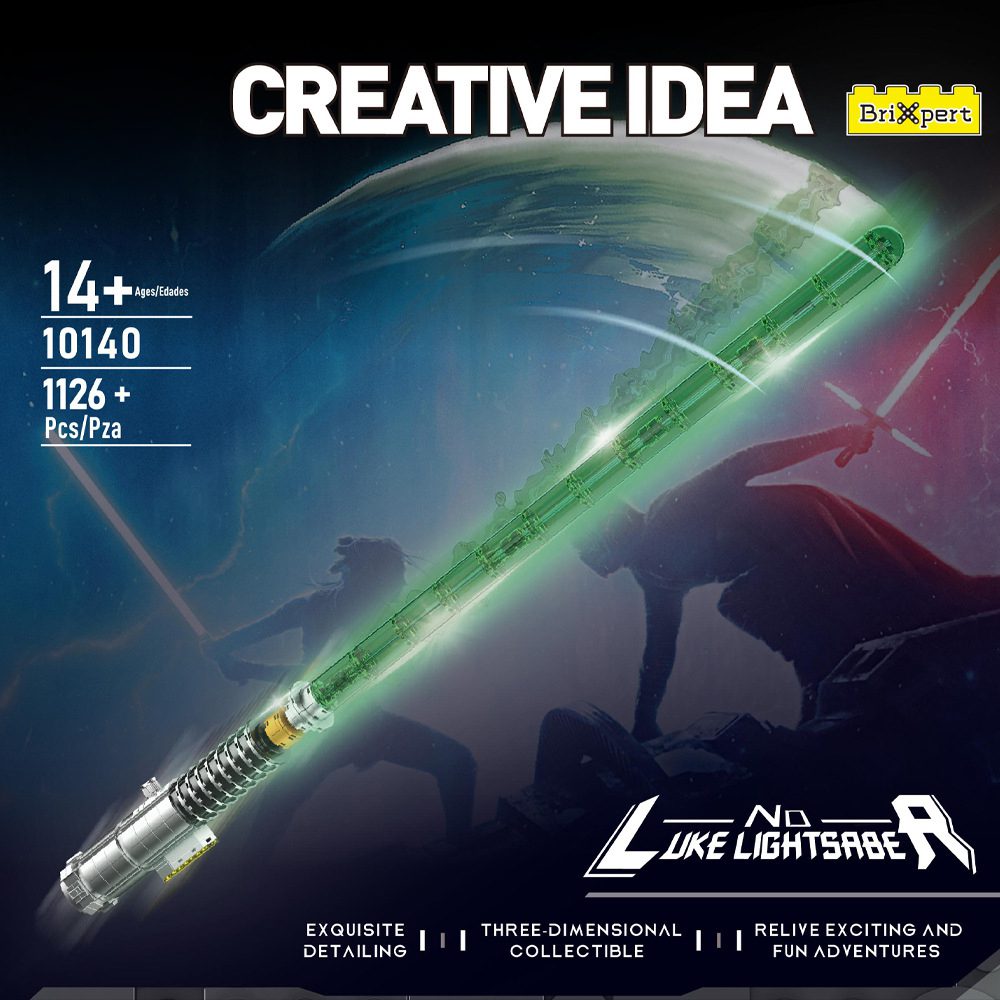 Mould King 10140 Technical Saber Toys The Lightsaber With Led Parts Laser Sword Building Block Assembly Brick 1126+PCS for Adults Kids Christmas Gift