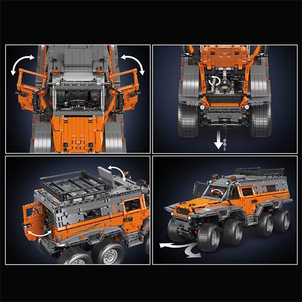 Mould King 13088 13089 Technical Car Toys The RC Avtoros Shaman 8×8 Building Block Assembly Kit Vehicle Brick Set Kids Christmas Gift