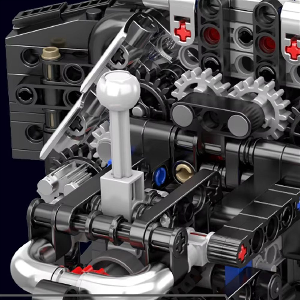 Mould King 10230 Technical Car Engine Toys The Motorized A8 Car W12 Twin Turbo Engine Building Block Brick Set Assembly 871PCS Kids Christmas Gift