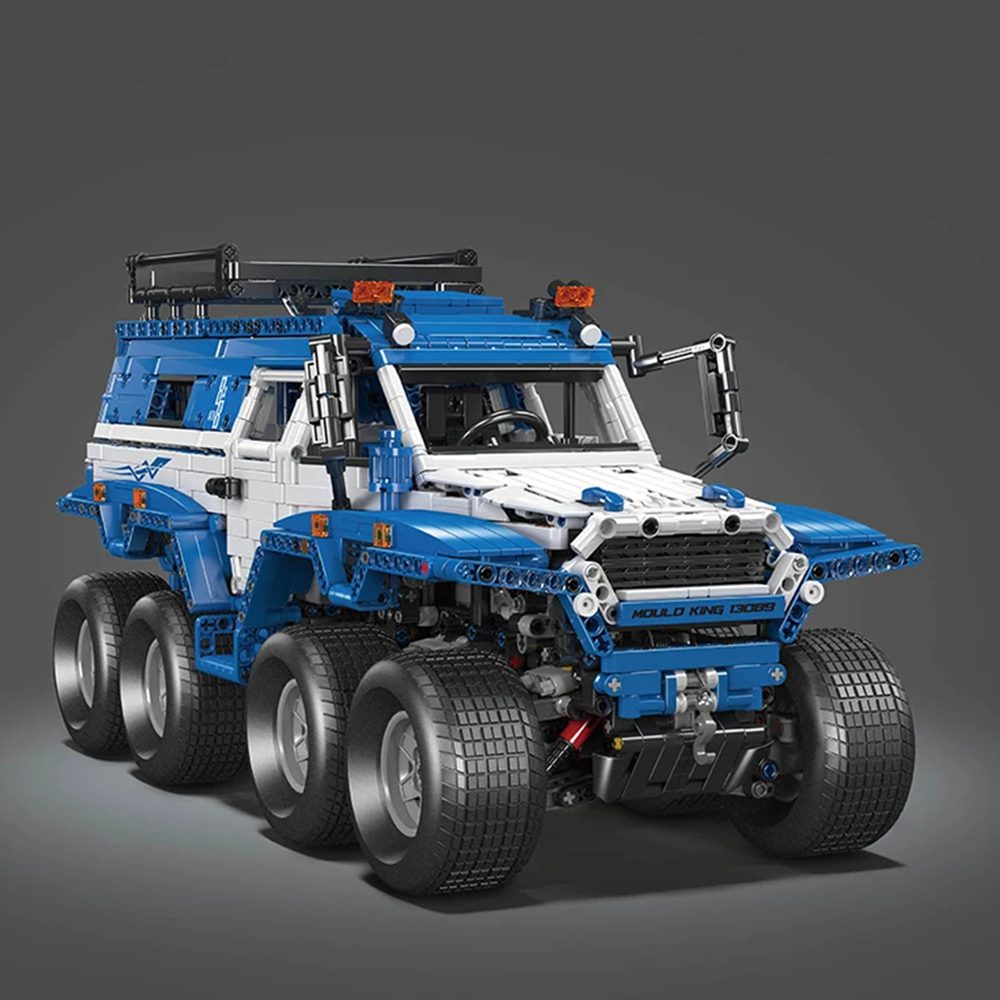 Mould King 13088 13089 Technical Car Toys The RC Avtoros Shaman 8×8 Building Block Assembly Kit Vehicle Brick Set Kids Christmas Gift